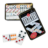 Jogo De Dominó Profissional Osso Colorido 28 Pedras Dominoes