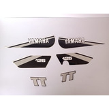 Jogo De Faixas Yamaha Tt 125 1980/1981 Branca Lbm