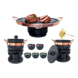 Jogo De Fondue 11 Peças Queijo/chocolate E Carne 32cm