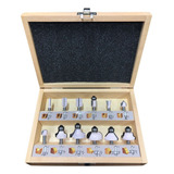 Jogo De Fresas Para Tupia Haste 1/4 12 Peças Makita D-53584
