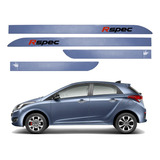 Jogo De Friso Lateral Facão Hb20 Rspec Azul Sky 2016 2017