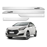 Jogo De Friso Lateral Porta Hb20 Hatch Branco Polar 2019