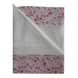 Jogo De Lençol 3 Peças Mini Cama Malha Flor Sandy Cru