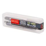 Jogo De Macho Manual Rocast Aço Liga 1/4 - 18 Rosca Grossa
