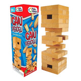 Jogo De Mesa Caiu Perdeu Pais & Filhos 7460 Torre De Madeira