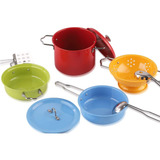 Jogo De Panelas Brinquedo Com Utensílios De Cozinha Colorido