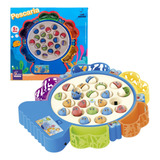 Jogo De Pescaria Pega Peixe Brinquedo Musical 21 Peixes