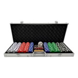 Jogo De Poker Com Maleta 500 Fichas 5 Dados E 2 Baralhos