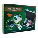 Jogo De Poker Maleta 200 Fichas Numeradas 2 Baralhos 5 Dados