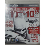 Jogo De Ps3 Batman Arkham City Game Of The Year Edition