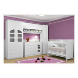 Jogo De Quarto Infantil 05 Peças Eloísa Com Berço E Cômoda B
