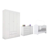 Jogo De Quarto Roupeiro Infantil Cômoda Mini Berço Oferta