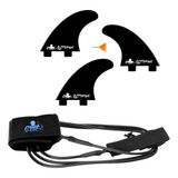 Jogo De Quilhas Sistema Fcs + Leash Surf (strep) 6 Pés
