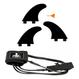 Jogo De Quilhas Sistema Fcs + Leash Surf (strep) 6 Pés