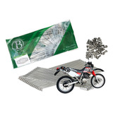 Jogo De Raios Bace 4mm Aço Inox Polido Traseiro Xr 200