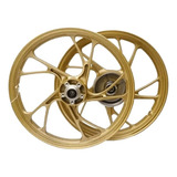 Jogo De Roda Titan 150 2014-18/titan 160 Disco Dourada Scud