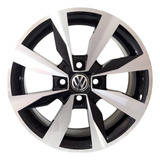 Jogo De Rodas Aro 14' Vw Zk640 Vw Gol G7 14x6 4x100 Preto D.