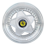 Jogo De Rodas Ferrari Aro 15 Multifuros 4x100/108 Tala 8,25
