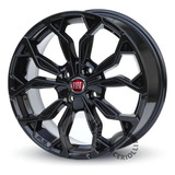 Jogo De Rodas Fiat Argo Aro 15 Cronos Argo Trekking 4x98 Cor M16 Black 4x98