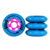 Jogo De Rodas Inline Fitness Traxart Roadster 80 80mm/85a