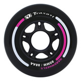 Jogo De Rodas Traxart Fitness Hardwheels 80mm/88aa - Preto