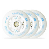 Jogo De Rodas Traxart Inline Com Led 110mm/85a - Led Verde