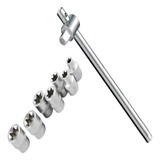 Jogo De Soquete Torque Torx Ferramenta Fêmea +cabo T1/2 