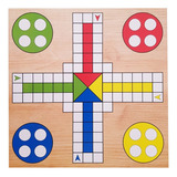 Jogo De Tabuleiro Ludo - Madeira Mdf - Pais E Filhos