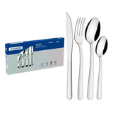 Jogo De Talheres Faqueiro Inox Buzios 24pcs Tramontina