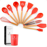 Jogo De Talheres Silicone Para Cozinha 11 Peças Utensílios