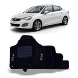Jogo De Tapete Carpete Citroën C4 Lounge Bordado 2013 2014 2015 2016 2017 2018 2019 2020 Padrão Original Lavável 
