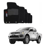 Jogo De Tapete Carpete Mitsubishi L200 Triton 2004 Até 2016