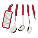 Jogo De Utensílios Inox Easy 5 Peças Tramontina