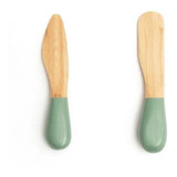 Jogo De Utensílios Para Antepasto De Bambu 2pcs Verde- Oikos