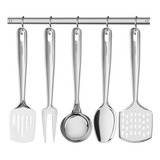 Jogo De Utensílios Tramontina Aço Inox Extrata 5 Pç