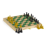 Jogo De Xadrez Jott Play Com Estojo Madeira