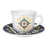Jogo De Xícaras Chá/ Café Com Leite 200 Ml São Luis Oxford