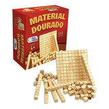Jogo Didático Material Dourado Individual Madeira