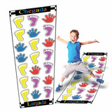 Jogo Educativo Pedagógico Sensorial Mãos E Pés Brincadeira