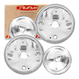 Jogo Farol Dianteiro L200 Pajero Sport Tr4 Lente De Vidro