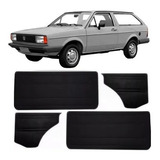 Jogo Forro Lateral Porta Vw Parati 1984 Á 1986 Preto