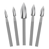 Jogo Fresas Entalhe Escultura Madeira Micro Retifica - 5pçs