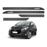 Jogo Friso Lateral Hb20 Hatch Cinza Titanium