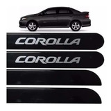 Jogo Friso Lateral Toyota Corolla Preto Eclipse 2008 A 2014