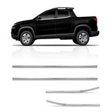 Jogo Friso Pestana Cromado Fiat Toro 2016 2017 2018 2019