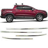Jogo Friso Pestana Janela Fiat Toro Cromado 2015 2016 2017