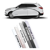 Jogo Friso Slim Lateral Hyundai Creta Original Com Grafia