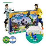 Jogo Futebol Botão Com Campo Brasil