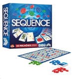 Jogo Game De Tabuleiro Sequence Cartonado Para Familia Copag