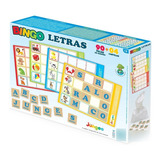 Jogo Infantil Bingo Letras Educativo Pedagógico Madeira Mdf